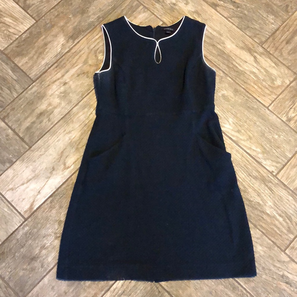 Lands’ End Navy Blue Dress